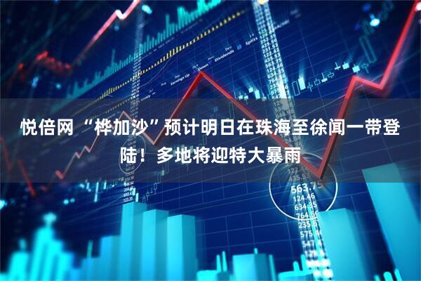 悦倍网 “桦加沙”预计明日在珠海至徐闻一带登陆！多地将迎特大暴雨