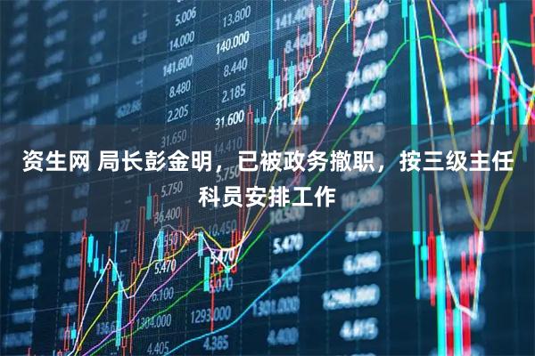 资生网 局长彭金明，已被政务撤职，按三级主任科员安排工作