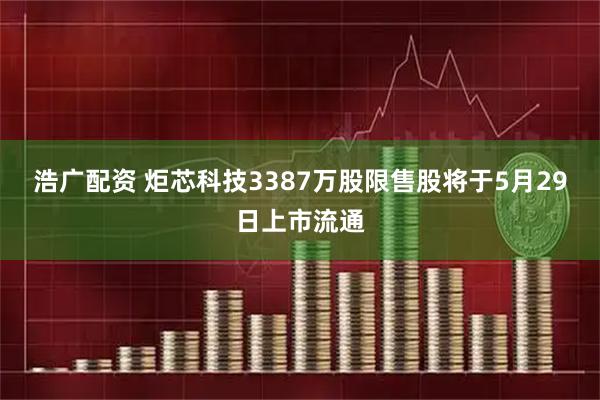 浩广配资 炬芯科技3387万股限售股将于5月29日上市流通