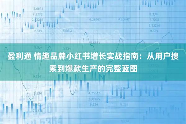 盈利通 情趣品牌小红书增长实战指南：从用户搜索到爆款生产的完整蓝图