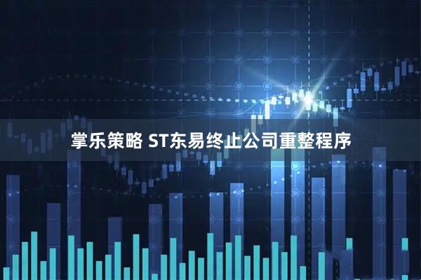 掌乐策略 ST东易终止公司重整程序